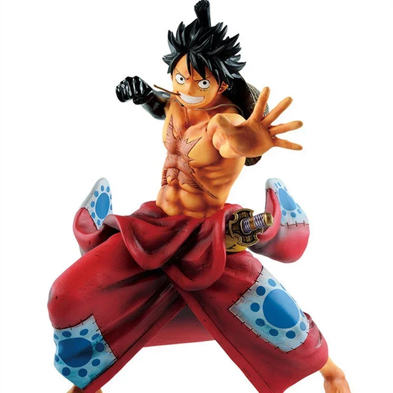 Eendelig Strooien Hoed Luffy Kimono Luffy Wanokuni Versie 22Cm Actie Figuren Standbeeld Verzamelbaar Model Decor Volwassen Kind Speelgoed Cadeau