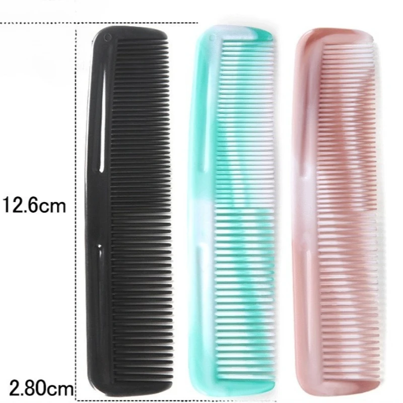 3Pcs Small Hair Comb with Thick and Thin Teeth Plastic Comb Portable Comb for Hotel Barber Accessories for Women Hair Tool Green