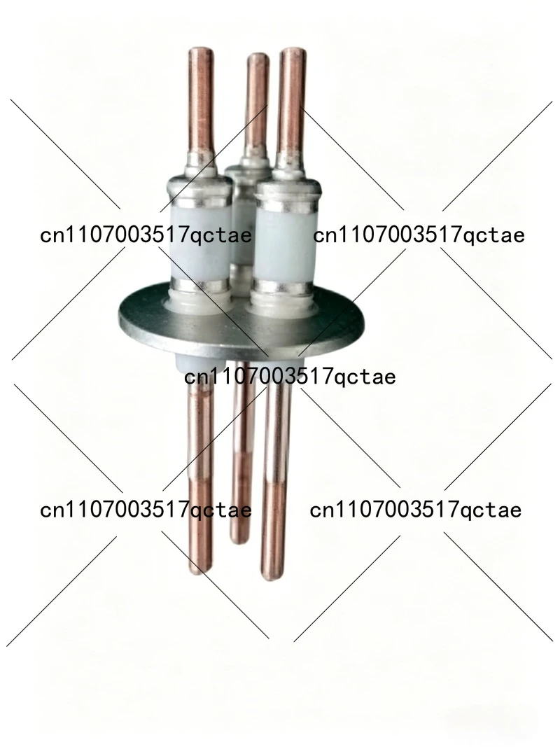 KF50 vacuum flange ceramic brazing ceramic high voltage insulating sealing assembly connector conductive column electrode core