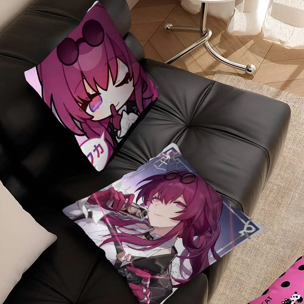 Honkai Star Rail Kafka Pillow Cushion Cover Pillowcase Living Room Sofa Home Decor Customized