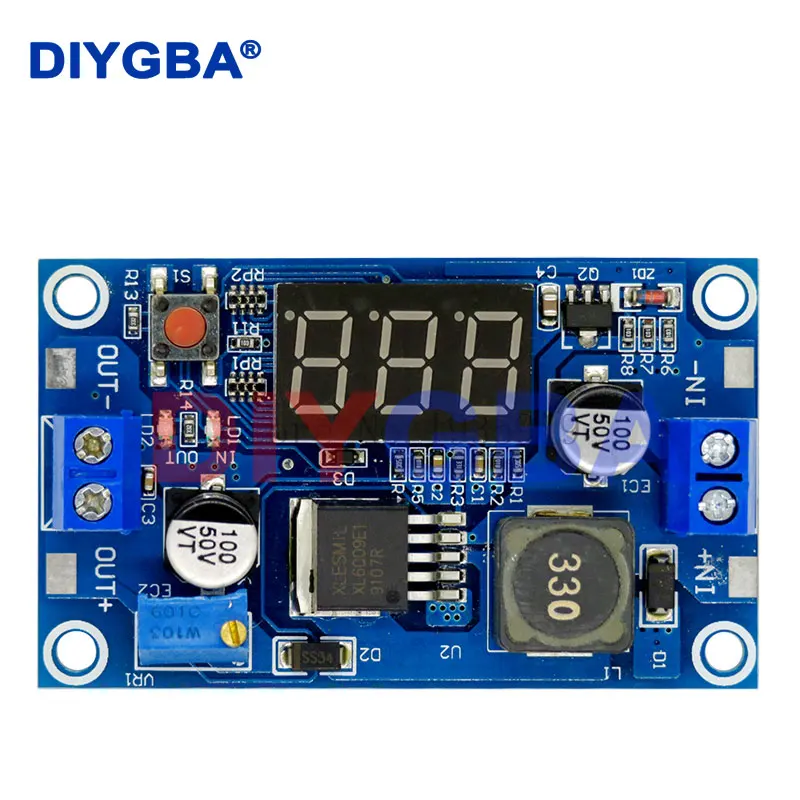 

DC-DC XL6009 Digital Boost Step Up Power Supply Module Adjustable 4.5-32V to 5-52V Step-up Voltage Regulator With LED Voltmeter