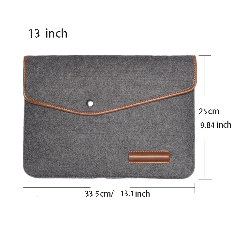 ซองจดหมายกระเป๋าแล็ปท็อปสําหรับ MacBook Anti Scratch พกพา 11/13/15 นิ้วกระเป๋าถือปุ่มกระเป๋าโทรศัพท์หลายกระเป๋า