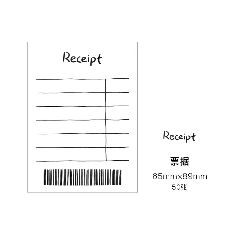 Minimalistische stijl scheurbaar notitieboekje Plakboek Decoratief artefact Kantoorrecords Studiebenodigdheden
