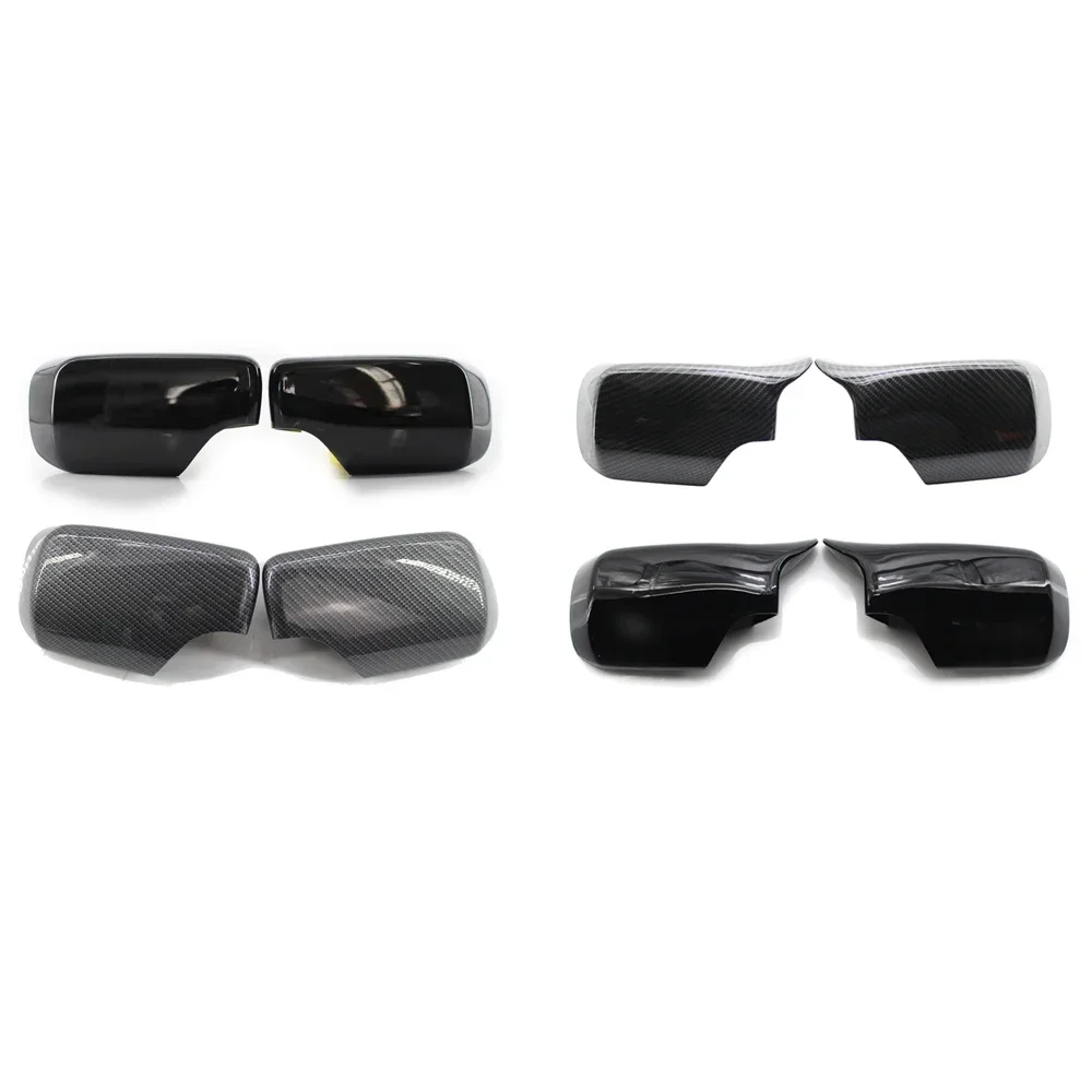 

Car Rearview Mirror Cover Side Mirror Caps ABS Carbon Fiber Look/ Gloss Black 51168238376 For BMW E46 E39 Sedan/Touring1998-2005