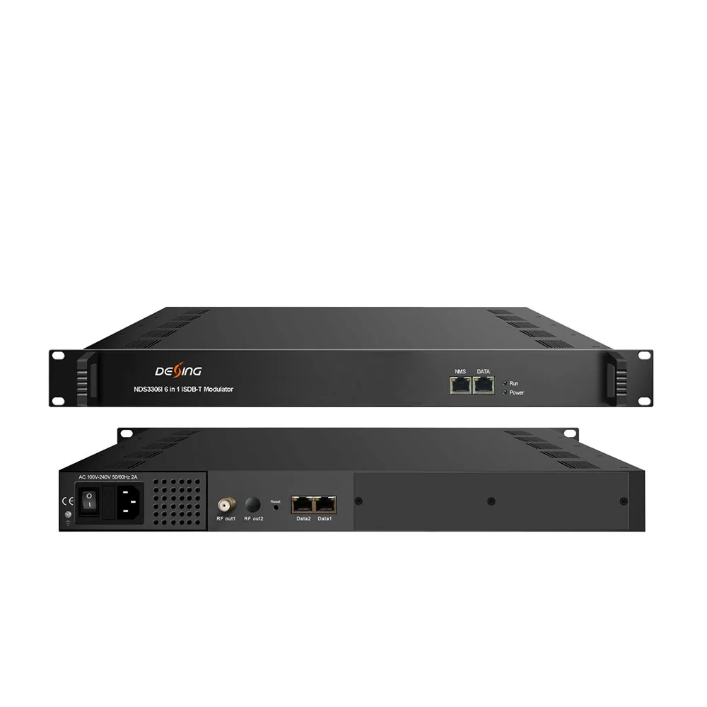 IP to ISDB-T 8-channel Modulator for Broadcast TV Signals