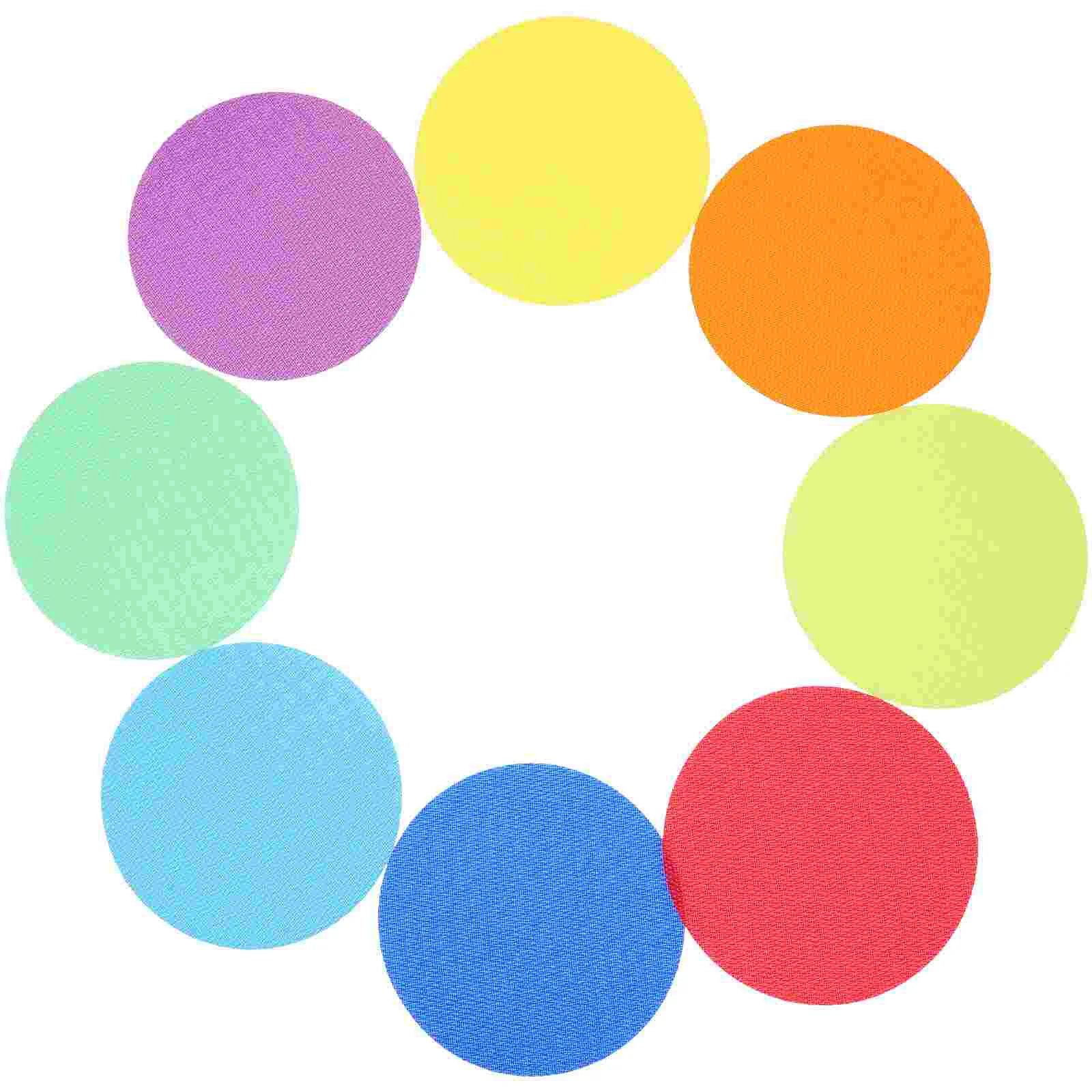 

36 Pcs Carpet Circle Round Area Rug Marking Stickers Color Labels Nylon Student