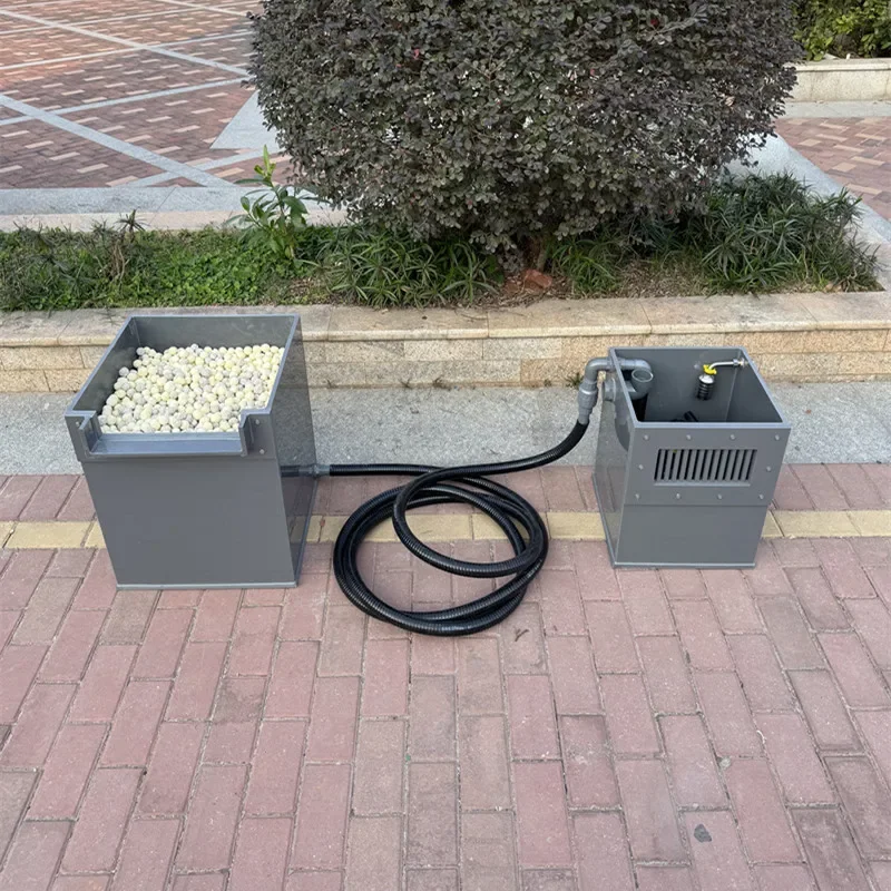 New type of thickened swamp filter box, water pump box, ecological koi pond courtyard hidden stream filtration equipment