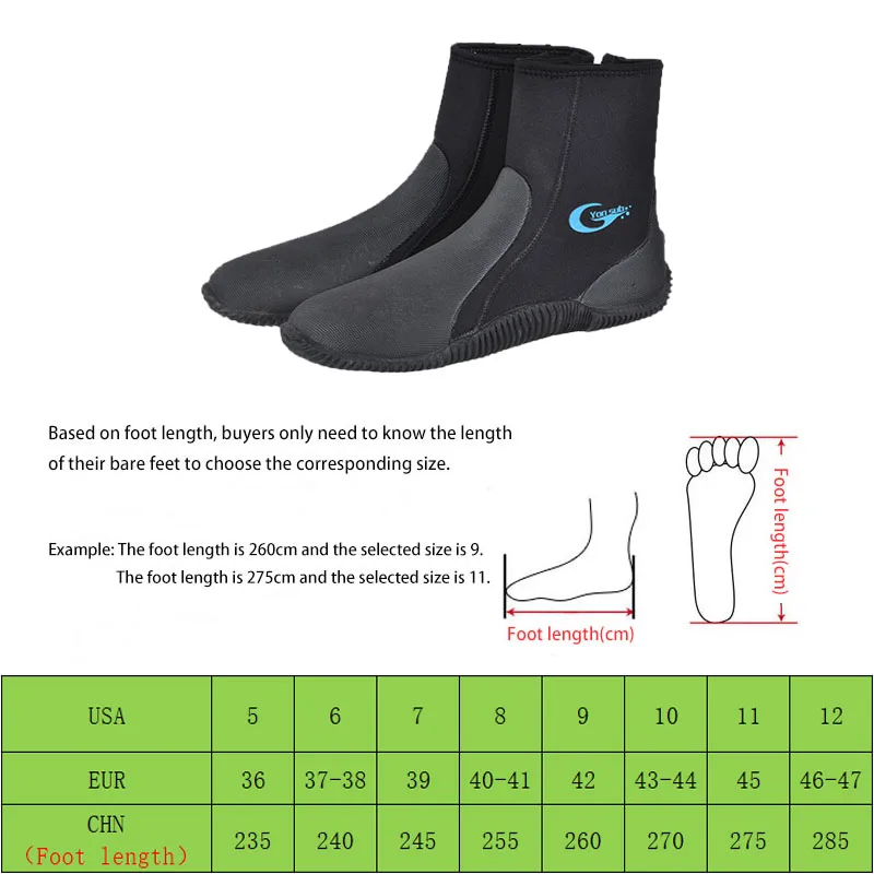 Outdoor Rock Fishing Shoes 5mm Neoprenowe profesjonalne buty do łowiectwa podwodnego Antypoślizgowe buty plażowe do brodzenia z gwoździem