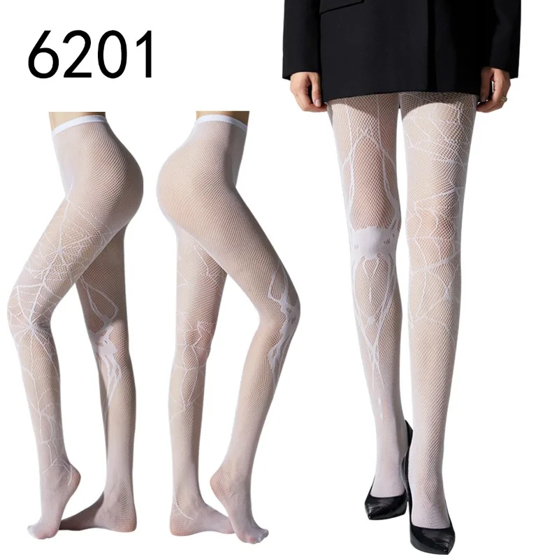 1/3 Pairs Early Spring New Product Pure Desire Sexy Hollow Design Breathable Pantyhose Maillard Color Hot Girl Lace Stocking