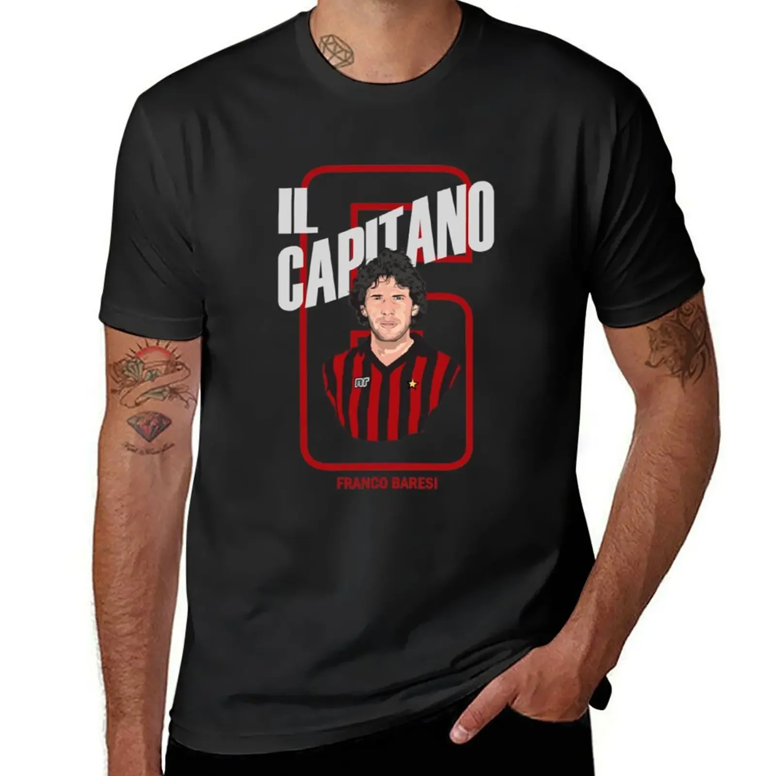 

IL CAPITANO_quot_ FRANCO BARESI T-Shirt football t shirt cute clothes Man t-shirt mens graphic t-shirts big and tall