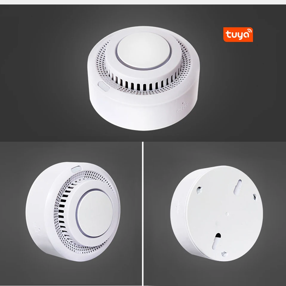 AVATTO Smart WiFi Smoke Detector,Tuya Fire Alarm Temperature Detector Sensor Home Security System,Work with Alexa Google home.