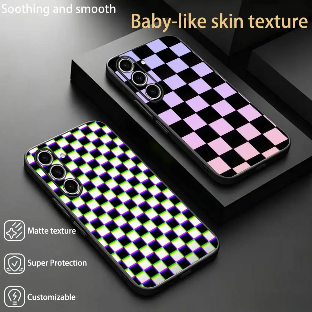 Simple design Stylish Chess retro  Phone Case For Samsung Galaxy S26 S25 S24 S23 S22 S21 Plus Ultra Note20 Soft Black