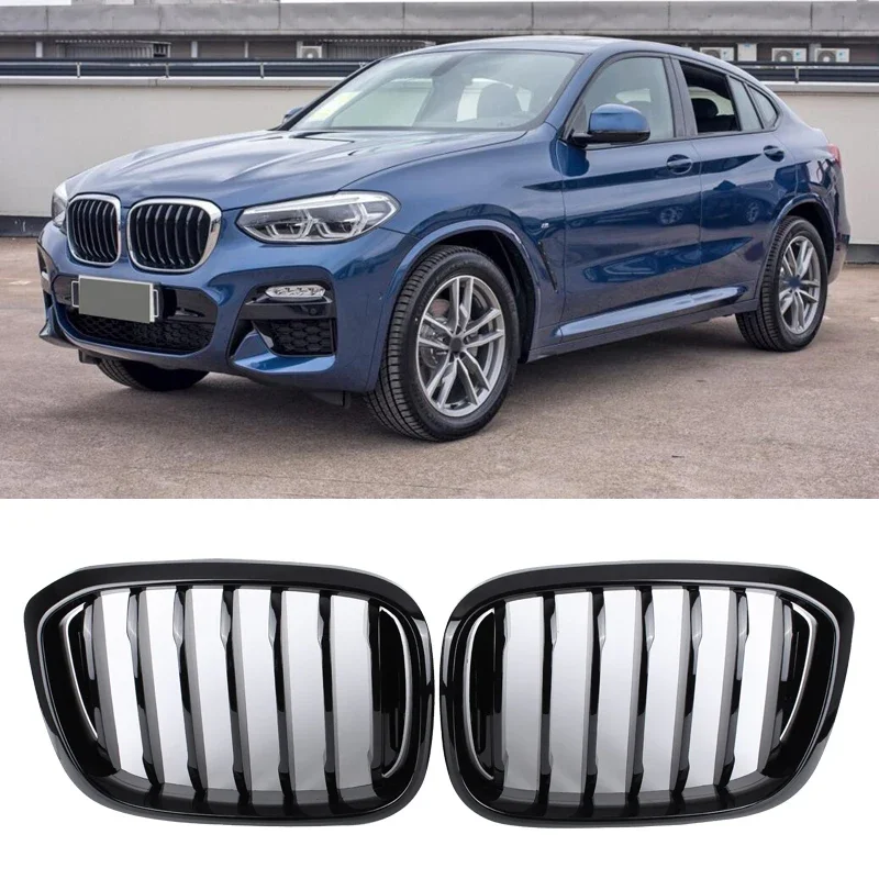 Car Front Bumper Racing Grille For BMW X3 G01 X4 G02 2019-2021