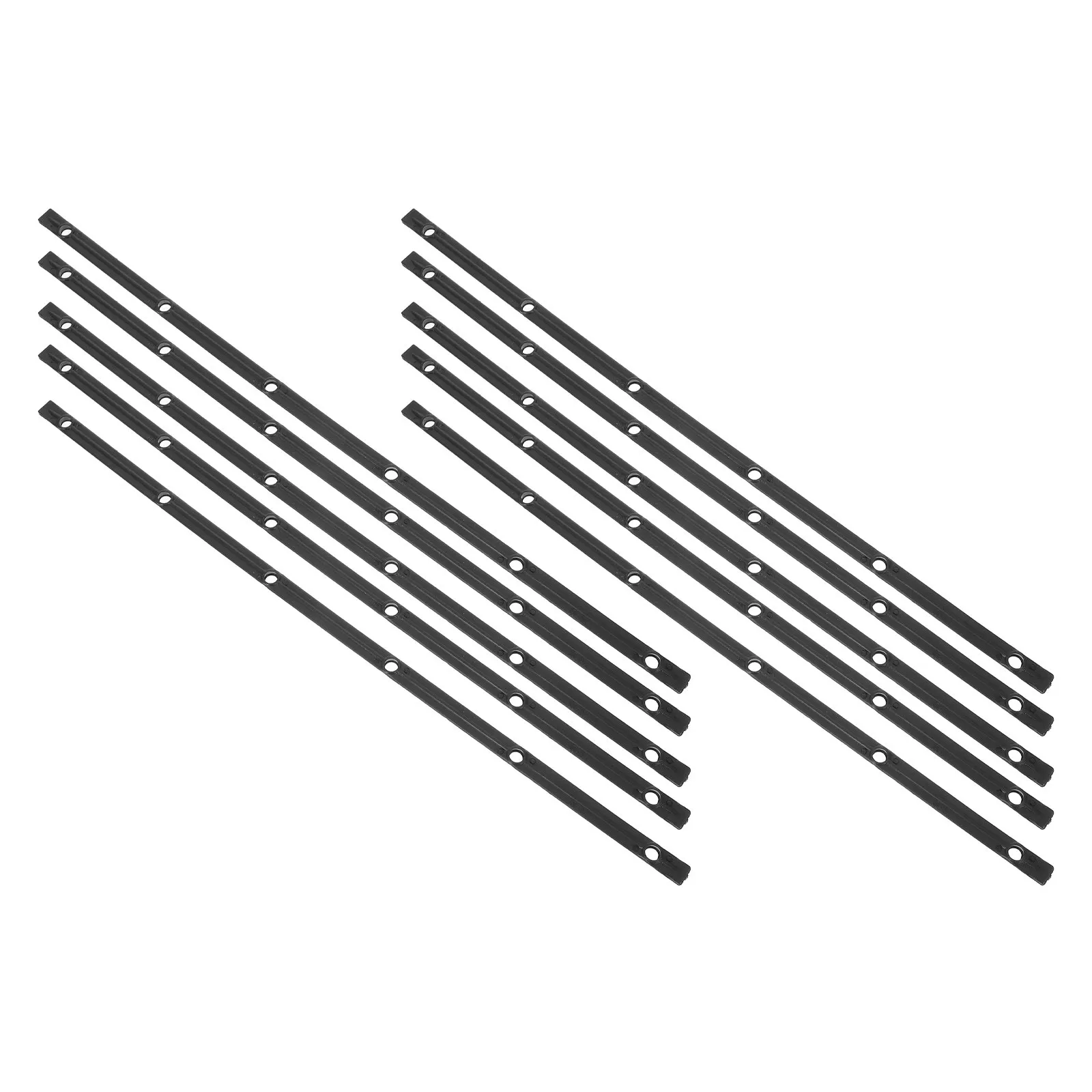10Pcs Plastic Drawer Slides Cabinet Side Guide Rails Easy Install Smooth Silent Replacement Kitchen Pantry Drawer Guide Rails
