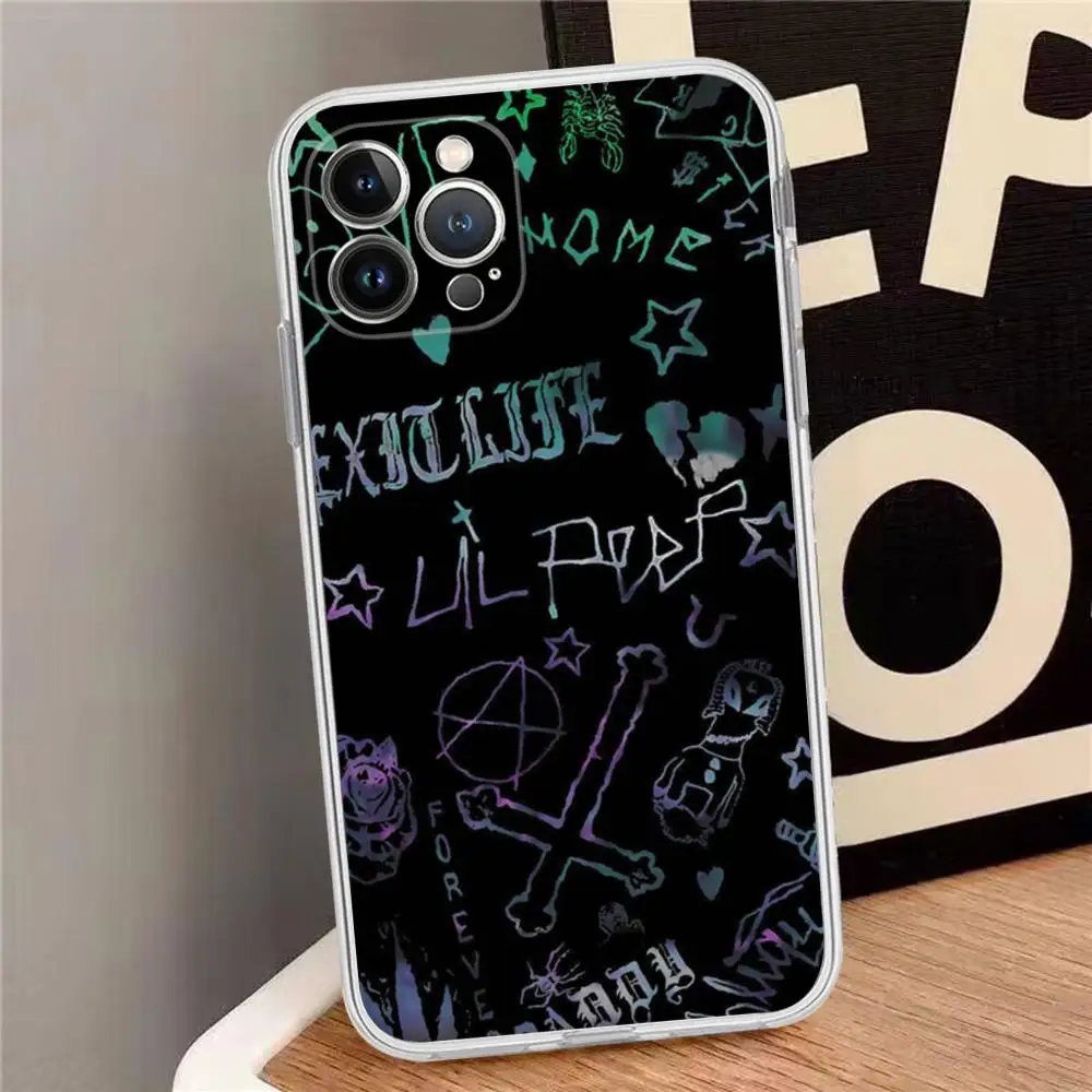 Rapper L-Lil P-Peep Phone Case For iPhone 15 14 13 12 Mini 11 Pro XS Max X XR SE 6 7 8 Plus Soft Silicone Cover