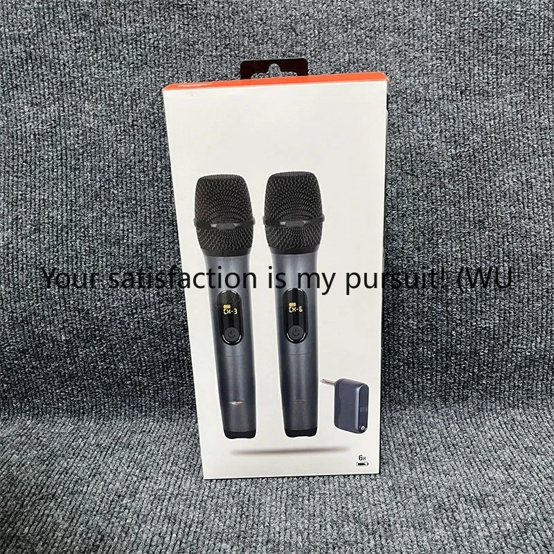 

Wireless dual microphone/microphone UHF dual channel wireless one for two