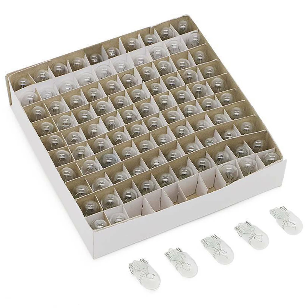 Protect Your Vehicle with 100PCS 194 T10 Clear Wedge Incandescent Light Bulbs for High Mount Stop and Directional Signals image 2