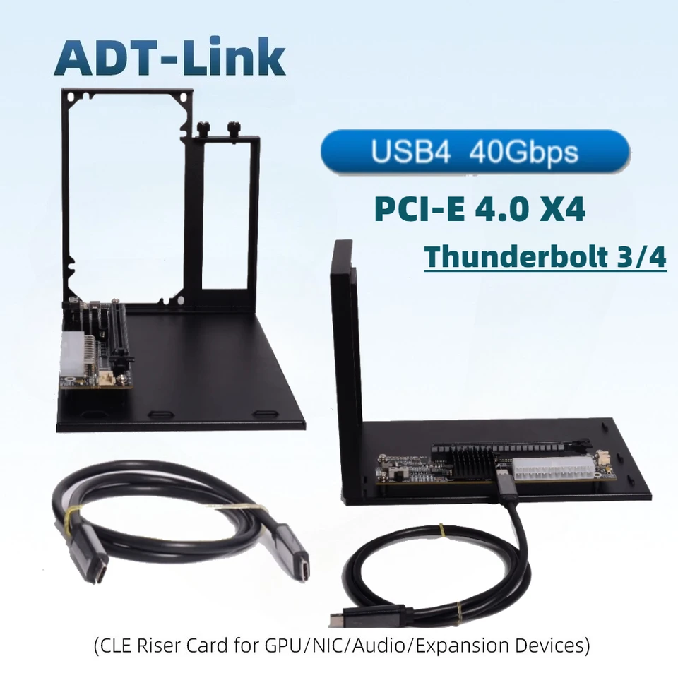 eGPU Thunderbolt 4/3 TB3/TB4 To PCIe X16 PCI-E 4.0 X4 GPU Dock