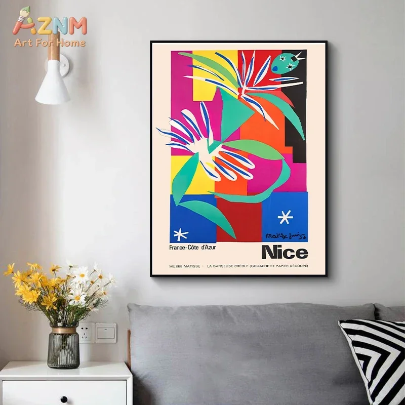 AZNM Canvas Painting Vintage Henri Matisse Famous Painter Artwork Collection Posters And Prints Wall Art Living Room Decor Wall