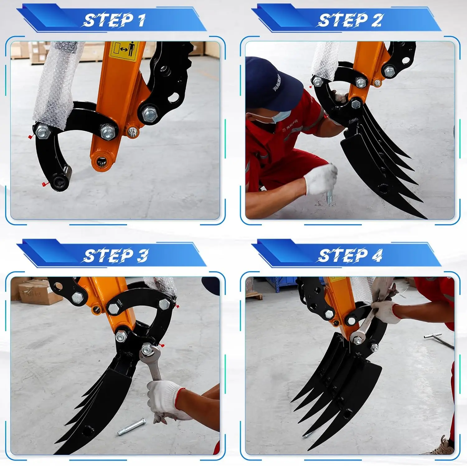 Rake Attachment for 1 Ton Mini Excavator  USA STOCK