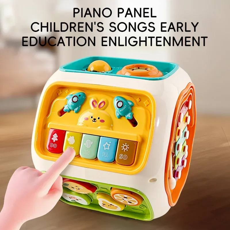 

Music Learning Toys,Multi-functional Hand Clap Drum for Children,Electric Eight-sided Clap Drum Fine Motor Skills Toys for Kids