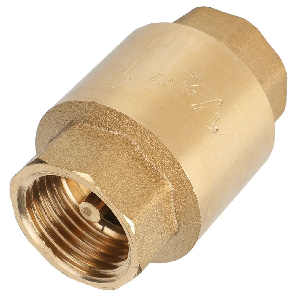 One Way Brass Check Valve, High Accuracy Brass Threaded Check Valve One Way Non Return Check Valve For Water Gas Oil