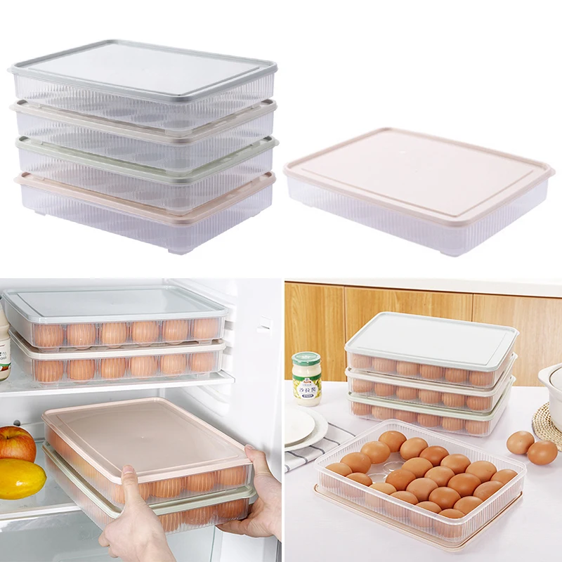 Storage Container Versatile Freshness Guaranteed Premium Premium Quality Innovative Hottest Item 24-grid Egg Box With Lid Lid