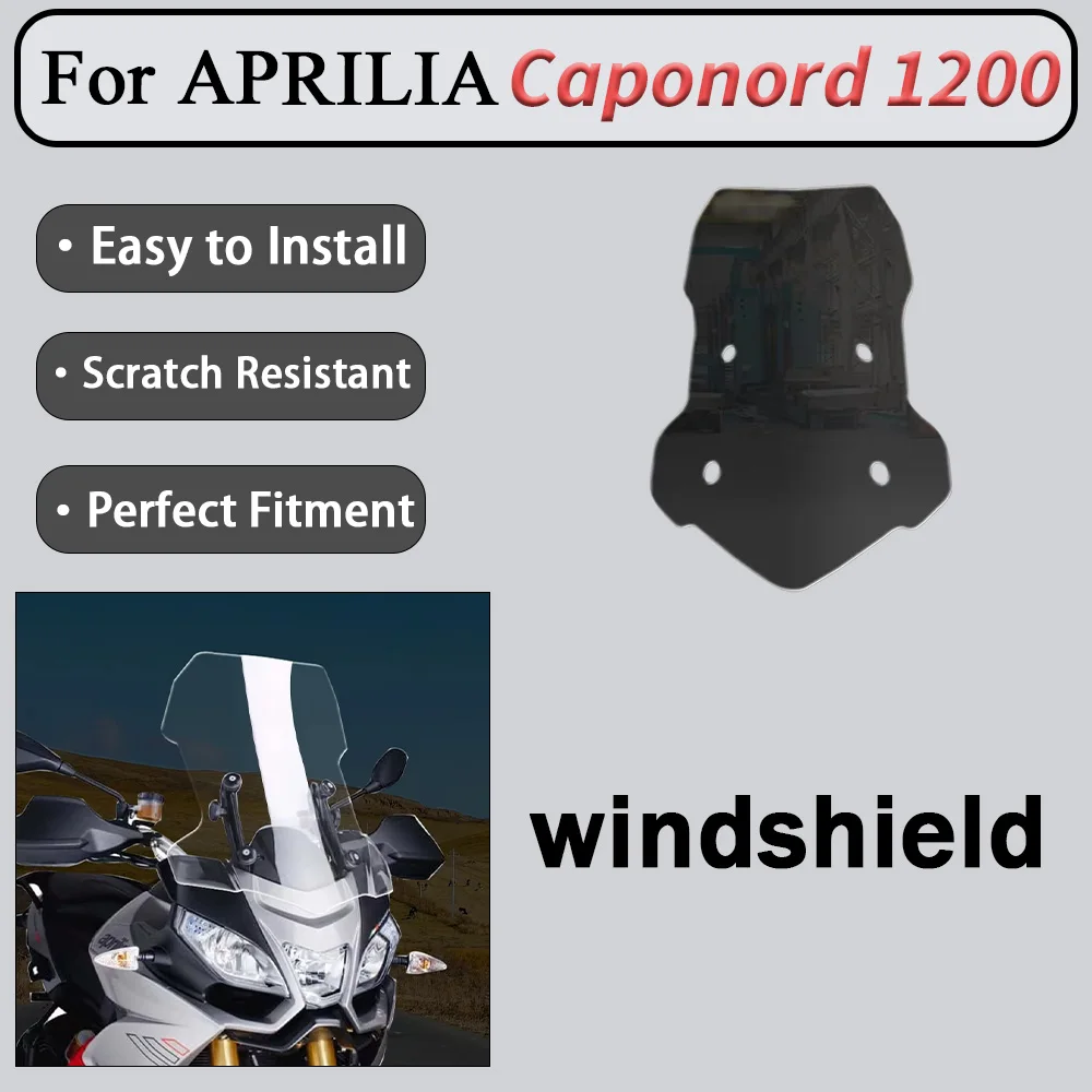 For Apulia Caponord1200 modified windshield Apulia 1200 raised and widened windshield