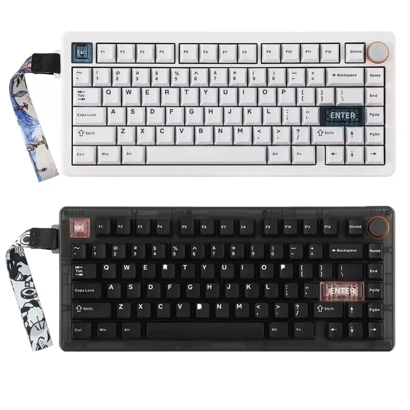 Cidoo Qk75 Custom Mechanical Keyboard Gasket Hot Plug Pbt Keycapwireless Tri-Mode Bluetooth Ipad Esports Computer Game Office