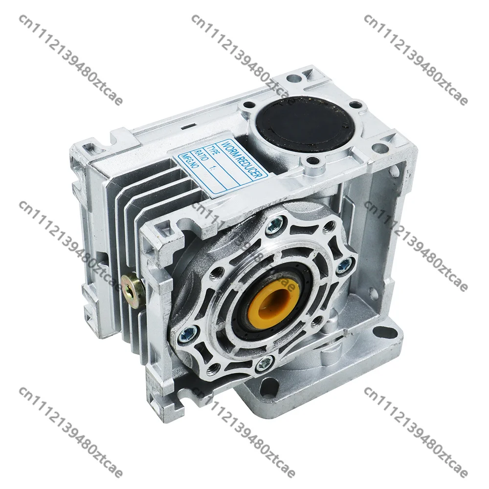 Nema 23 34 Worm Gear Reducer High Torque Gearbox 11/14mm Input 5:1–100:1 for CNC Router