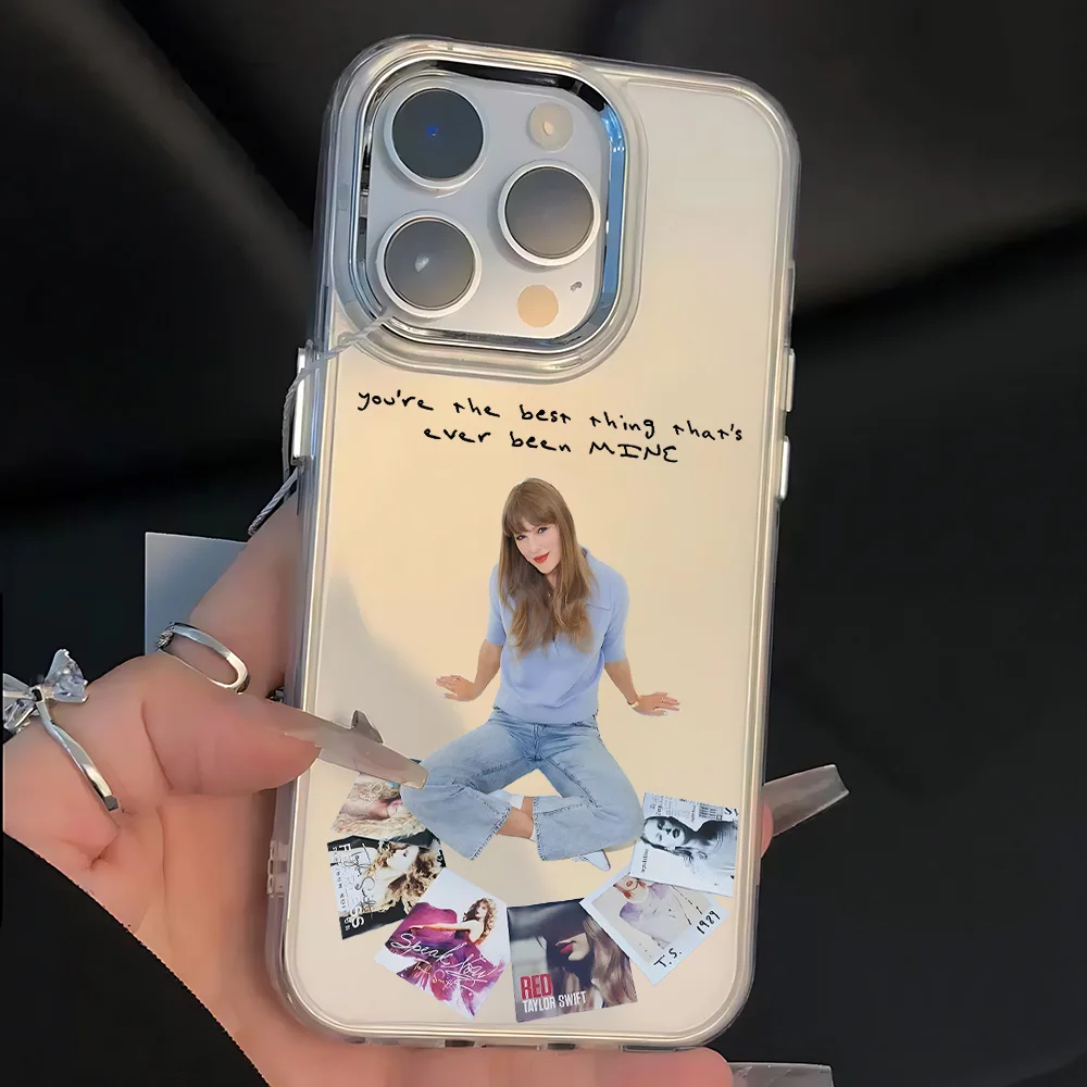 S-Swift Singer T-Taylor Phone Case For iPhone 17 16e 16 15 14 13 12 11 mini Pro Max X XR XSMAX 8 7 Air Plus Transparent Cover view 2