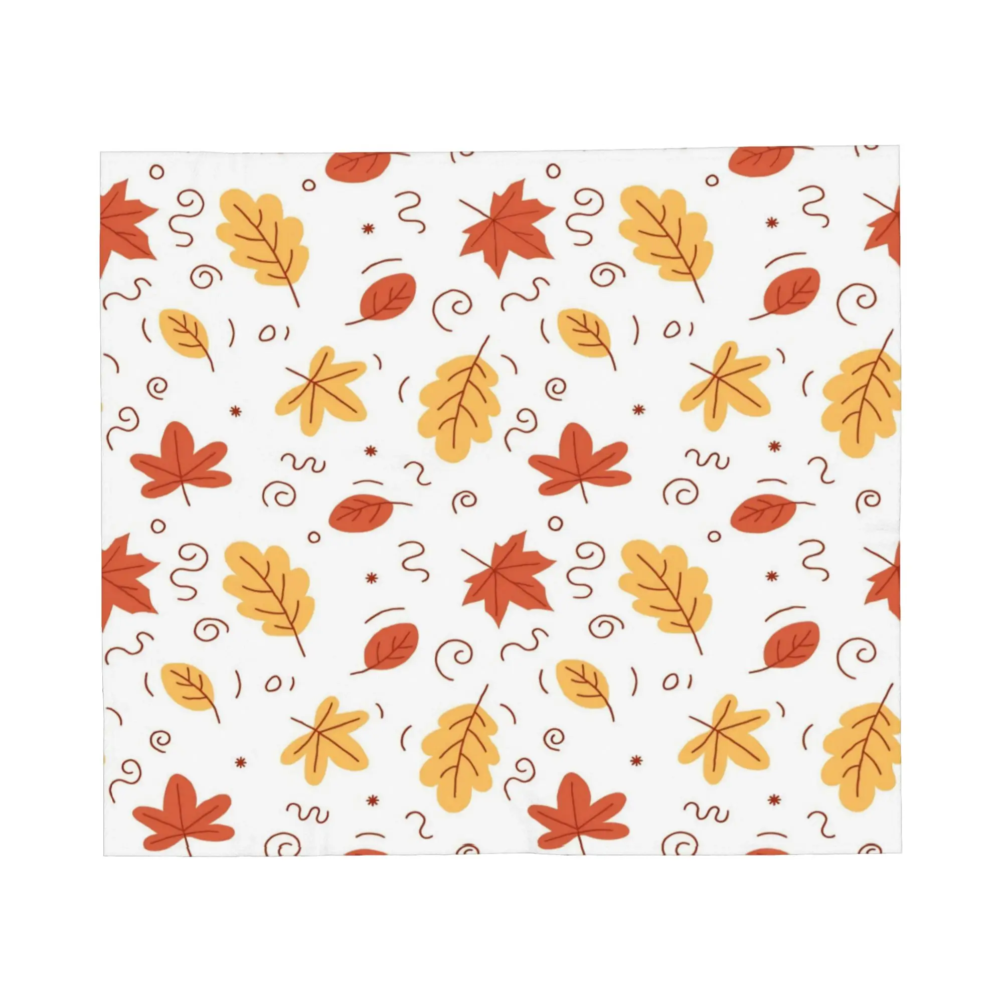 Maple Fallen Leaves Wool Blanket Autumn Leaf Awesome Throw Blankets for  Sofa Bedding Lounge 150*125cm Plush Thin Quilt