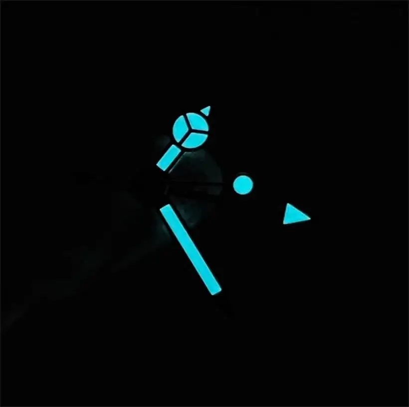 For NH34 Movement GMT Ice Blue Night Light Mechanical Watch Modification Diving Watch Pointer BGW9 Night Light Watch Accessories