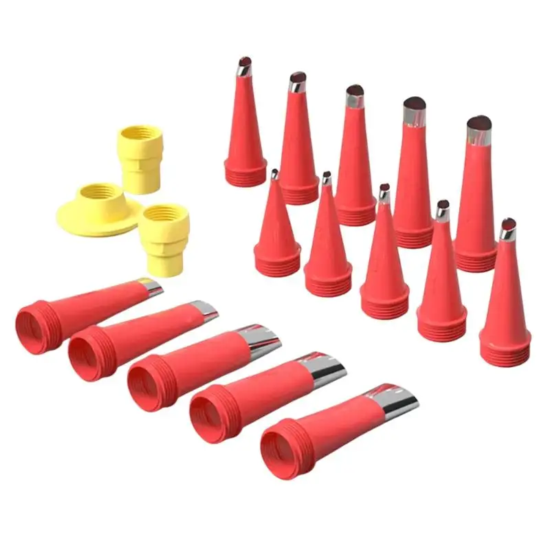 22Pcs Stainless Steel Caulking Nozzle Tool Set Sealant Finishing Tools For Kitchen Bathroom Sink Joint Sealing