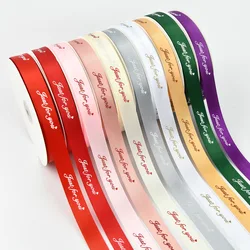 100 Yard 3/4 Inch Just for You Grosgrain Fabric Ribbon For Gift Package Floral Design Hair Bow Clip Accessory Wedding Decor