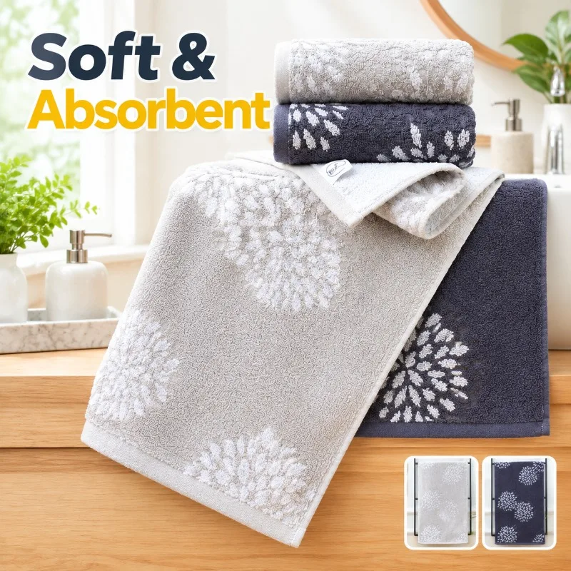 All-cotton Wash Rag Rapid Moisture-soaking Grown-up Towel Heavy Plush Domestic Facial Wipe Cloth Shower Body Cleansing Home