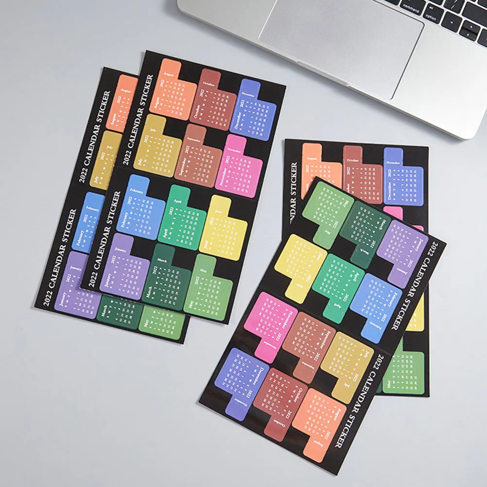 

Notepad Sticker Month Student Office Supplies Quick Index Practical Label Waterproof Use Sticker Planner Notebook