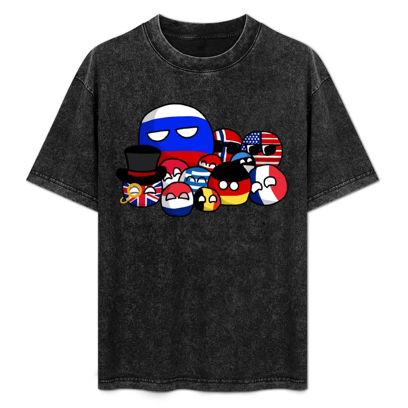 

Countryballs Pullover Gifts For Fans, For Men and Women, Gift Valentine's Day T-Shirt Basic Plain Tee for Spring and Summer