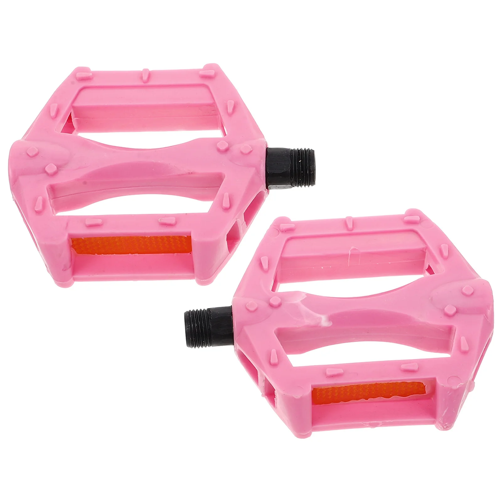 

Kids Bike Pedals Durable Plastic Iron Stable Support Central Axle Antislip Grooves Compatible Mountain Children Bikes Toddler