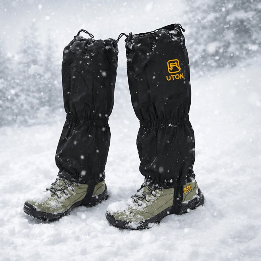 Men Women Waterproof Leg Gaiters Windproof Anti-Sand Trekking Boots Covers Anti-Snow Foot Cover Outdoor
