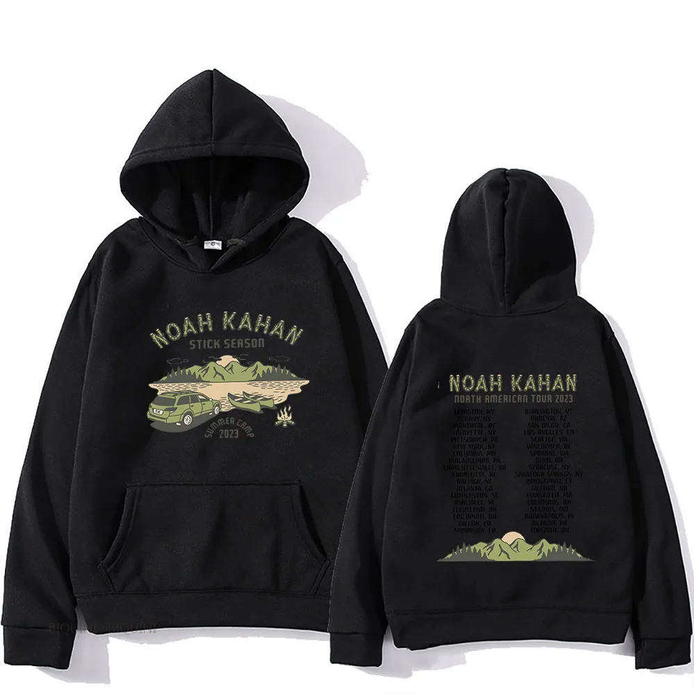 Noahh Kahann Stick Season Hoodies Men Women Long Sleeve Streetwear Unisex Hooded Sweatshirts North American Tour 2023 Clothes