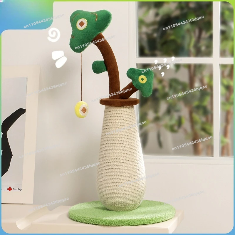 Cat Scratching Post, Money Tree, Sisal Cat Scratching Post, Cat Climbing Frame, Wear-resistant and Non-falling Dandruff,standing