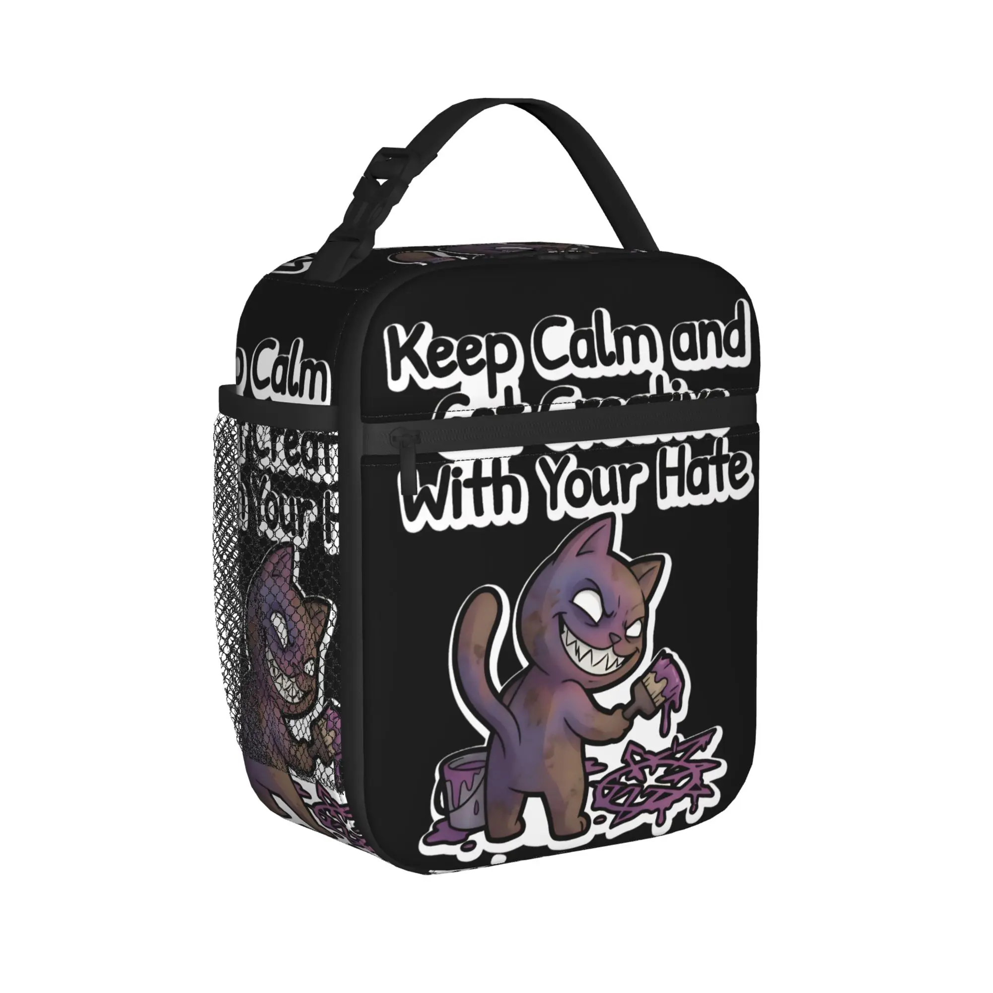 Mewgenics Keep Calm and Get Creative With Your Hate Insulated Lunch Bags High Capacity  Meal Container Cooler Bag Tote Lunch Box