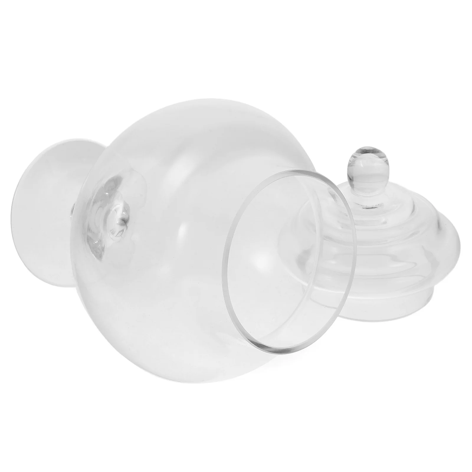 

Glass Candy Canister Transparent Durable Marshmallow Sweets Container Cookie Holder Wedding Favor Party Gift Packaging