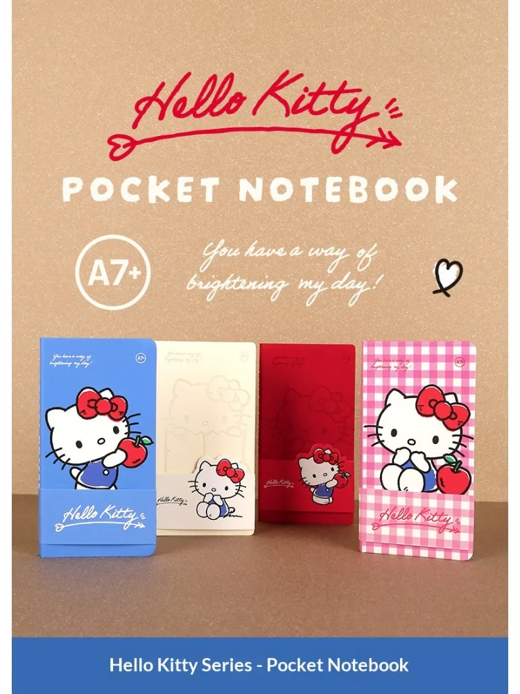 Notatnik kieszonkowy Kinbor x Sanrio, mini dziennik A7 z kratką i pustymi kartkami, przenośny notes do podróży, kolekcjonowania, artykuły szkolne — zdjęcie produktu 7