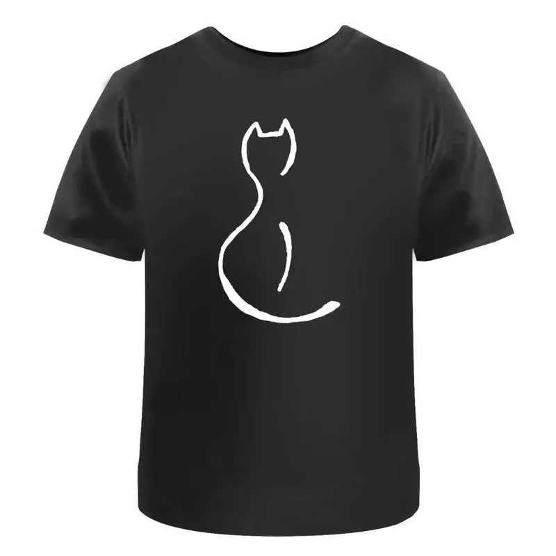 

Cat Outline' Cotton T Shirt Ta020651