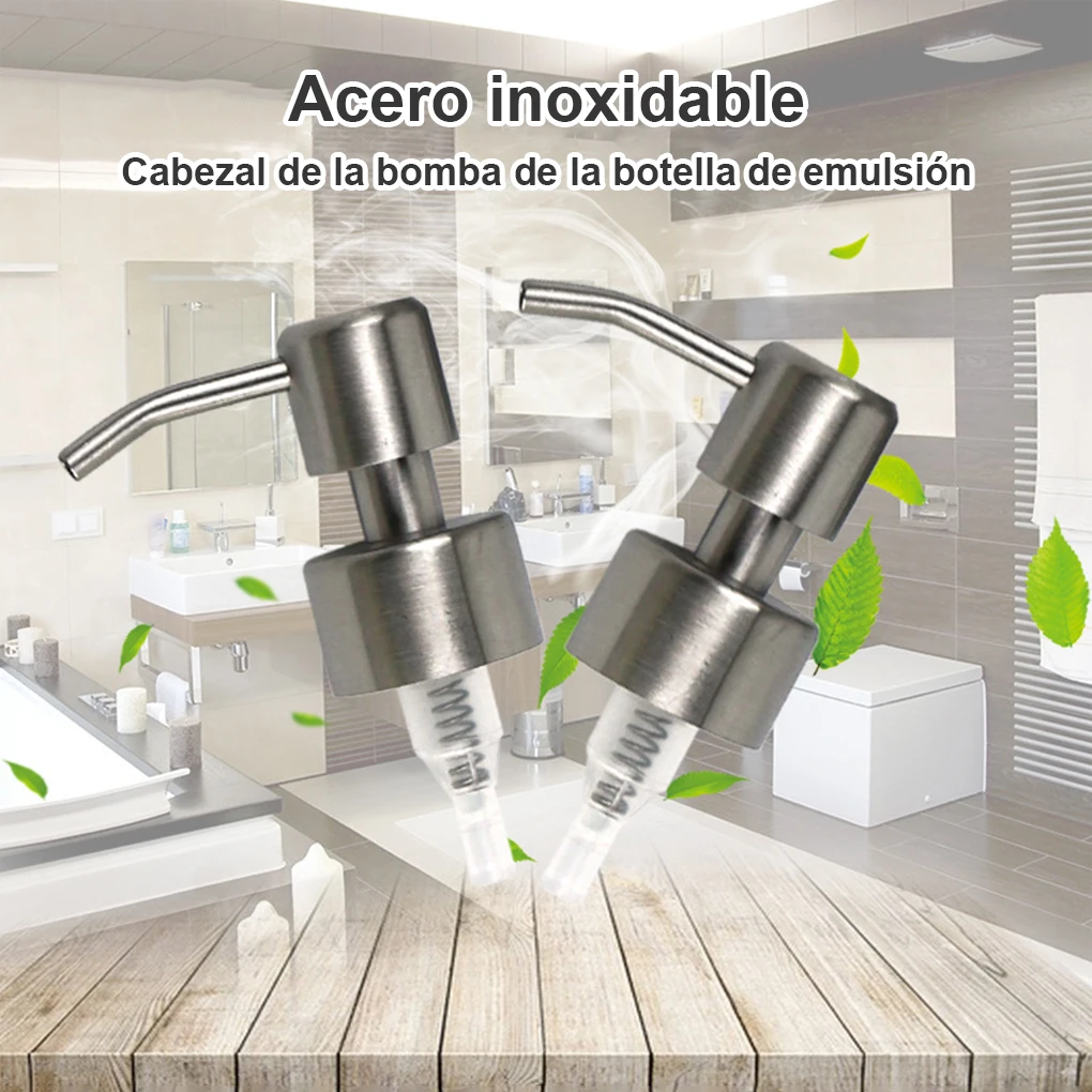 2 pezzi testa dell\'erogatore accessori per il bagno della cucina ugello della pompa manuale ugello dell\'erogatore manuale in acciaio inossidabile