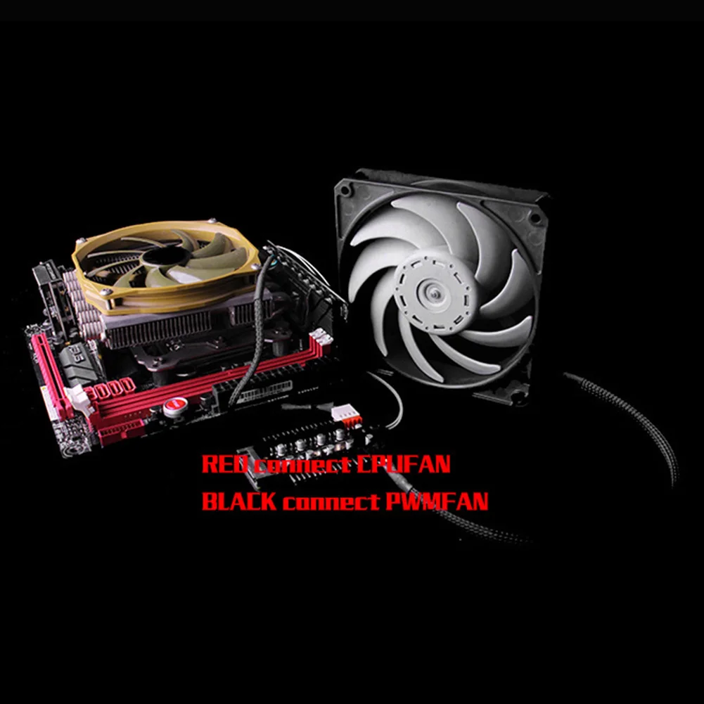4D ميناء برودة تمديد الفاصل المقبس الكمبيوتر سرعة تحكم محول 1 إلى 10 4Pin PWM المشجعين محور SATA الطاقة/كبير #4