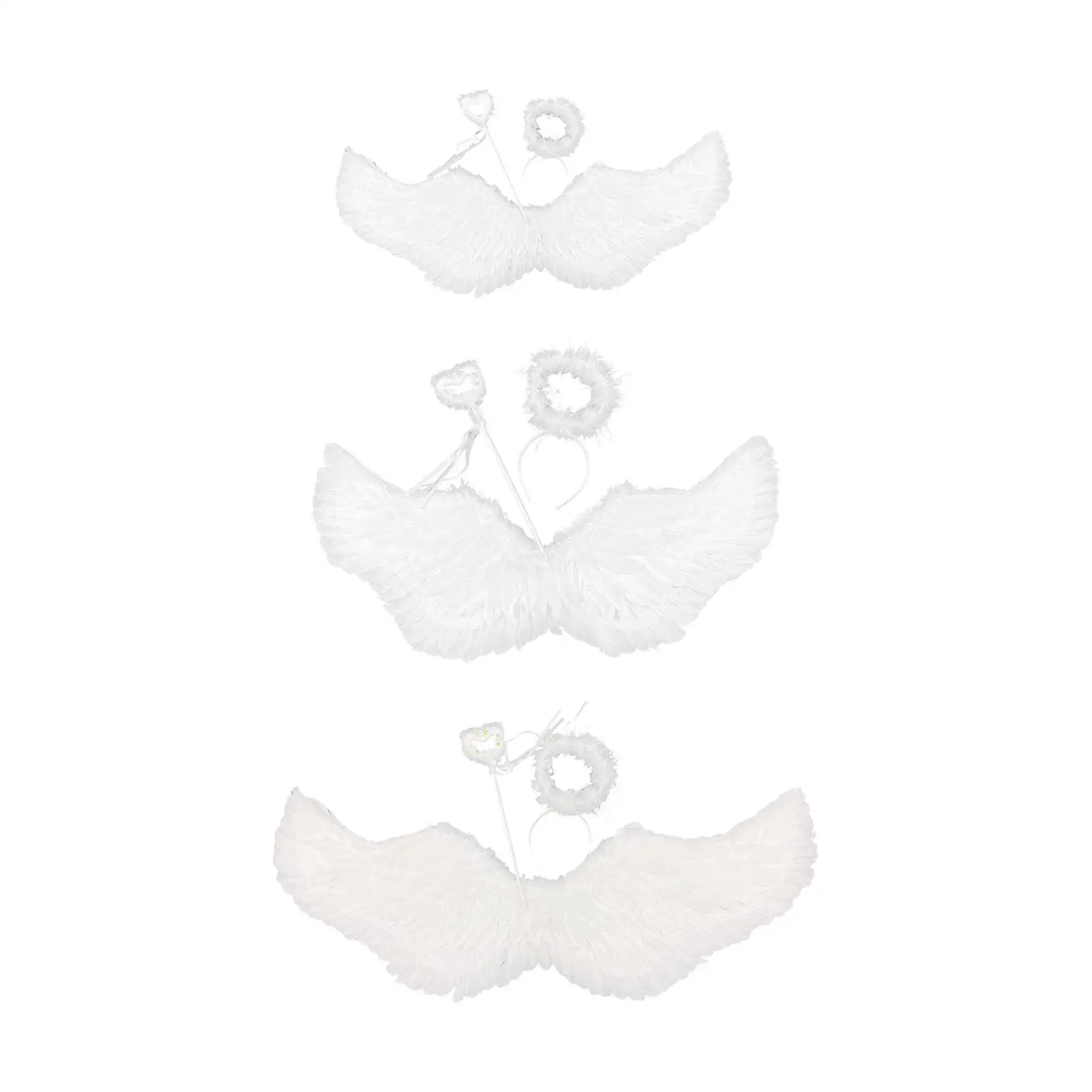 

Set of angel and halo Accessories for feather costume for photo shows, theater
