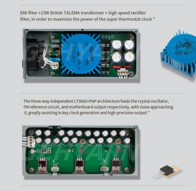 Imagem -06 - Lhy Audio-oscilador de Cristal Termostático sc Cut Ocxo Fase Ultra Baixa Ruído 10mhz 10mhz Relógio Super Feminino Tossegundo